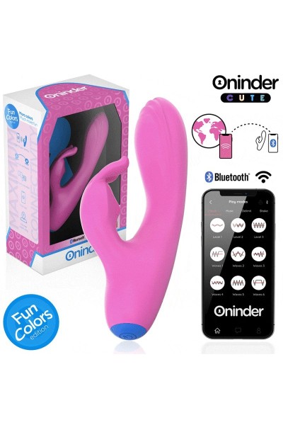 Vibratore rabbit con app Fun Colors Cute rosa