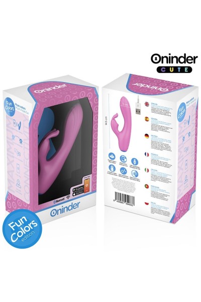 Vibratore rabbit con app Fun Colors Cute rosa