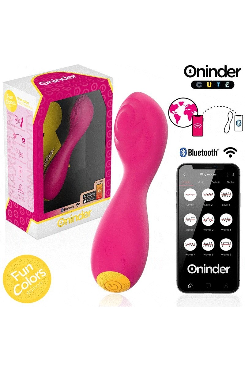 Vibratore punto G con app Fun Colors Cute Vibratore punto G con app Fun Colors Cute