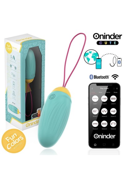 Uovo vibrante con app Fun Colors Cute turchese