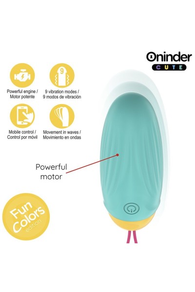 Uovo vibrante con app Fun Colors Cute turchese