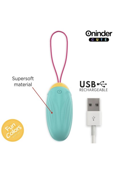 Uovo vibrante con app Fun Colors Cute turchese