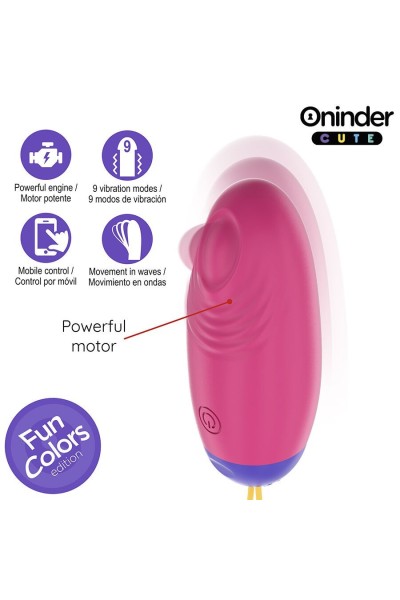 Uovo vibrante con app Fun Colors Cute viola