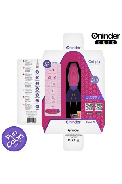 Uovo vibrante con app Fun Colors Cute viola