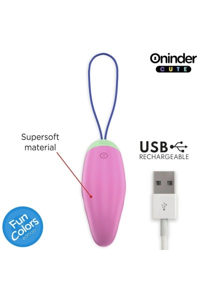 Uovo vibrante con app Fun Colors Cute rosa