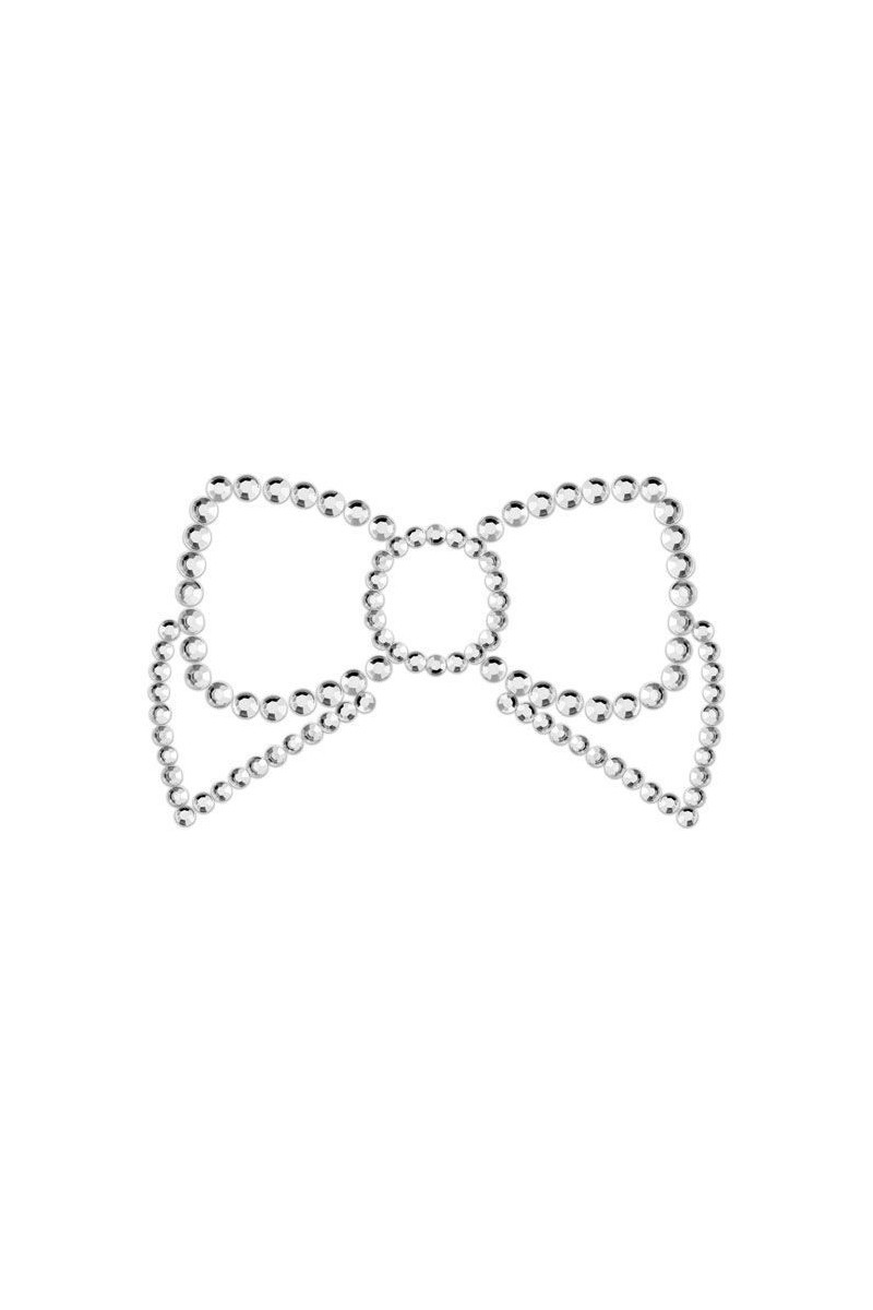 Gioielli autoadesivi per il seno Mimi Bow Silver